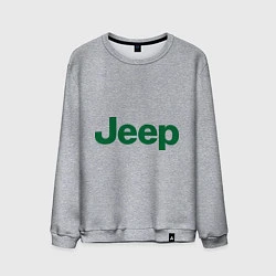 Свитшот хлопковый мужской Logo Jeep, цвет: меланж