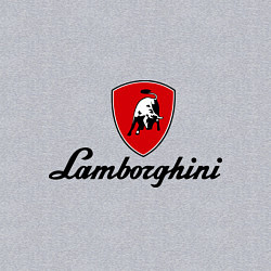 Свитшот хлопковый мужской Logo lamborghini, цвет: меланж — фото 2