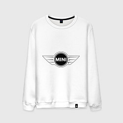 Свитшот хлопковый мужской MINI logo, цвет: белый