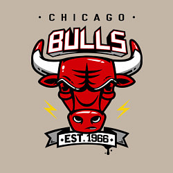 Свитшот хлопковый мужской Chicago Bulls est. 1966, цвет: миндальный — фото 2