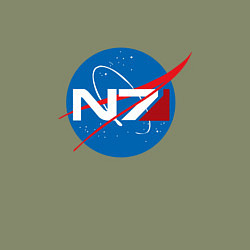 Свитшот хлопковый мужской NASA N7, цвет: авокадо — фото 2