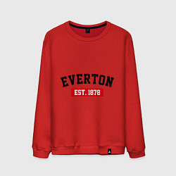 Свитшот хлопковый мужской FC Everton Est. 1878, цвет: красный