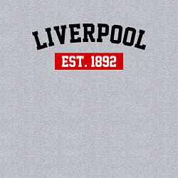 Свитшот хлопковый мужской FC Liverpool Est. 1892, цвет: меланж — фото 2