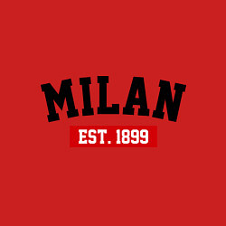 Свитшот хлопковый мужской FC Milan Est. 1899, цвет: красный — фото 2