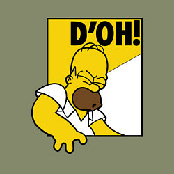 Свитшот хлопковый мужской Homer D'OH!, цвет: авокадо — фото 2