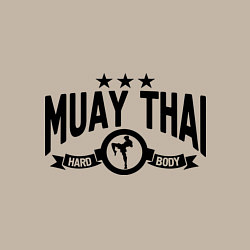 Свитшот хлопковый мужской Muay thai boxing, цвет: миндальный — фото 2