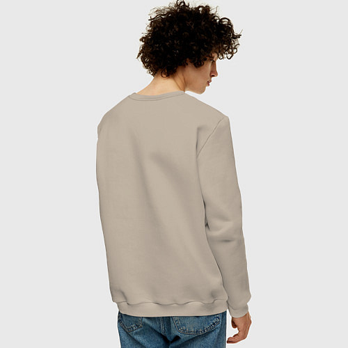 Мужской свитшот Бэндер подглядывает / Миндальный – фото 4