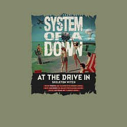 Свитшот хлопковый мужской System of a Down, цвет: авокадо — фото 2