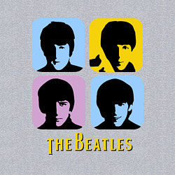 Свитшот хлопковый мужской The Beatles: pop-art, цвет: меланж — фото 2