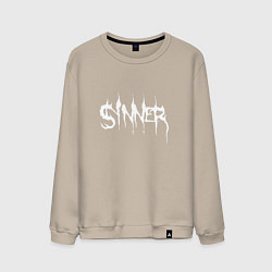 Свитшот хлопковый мужской Real Sinner, цвет: миндальный