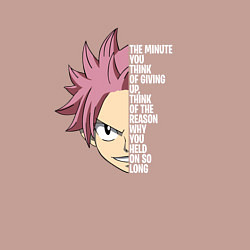 Свитшот хлопковый мужской Natsu Quote, цвет: пыльно-розовый — фото 2