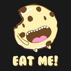 Свитшот хлопковый мужской Cake: Eat me!, цвет: черный — фото 2