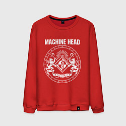 Свитшот хлопковый мужской Machine Head MCMXCII, цвет: красный