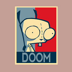 Свитшот хлопковый мужской Doom Zim, цвет: пыльно-розовый — фото 2