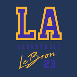 Свитшот хлопковый мужской Lebron 23: Los Angeles, цвет: тёмно-синий — фото 2