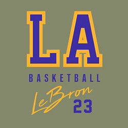 Свитшот хлопковый мужской Lebron 23: Los Angeles, цвет: авокадо — фото 2