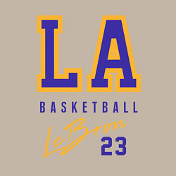 Свитшот хлопковый мужской Lebron 23: Los Angeles, цвет: миндальный — фото 2