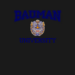 Свитшот хлопковый мужской BAUMAN University, цвет: черный — фото 2