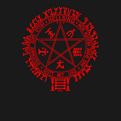 Свитшот хлопковый мужской Alucard Pentagram, цвет: черный — фото 2