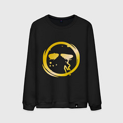 Свитшот хлопковый мужской Danny, цвет: черный