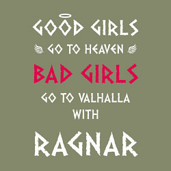 Свитшот хлопковый мужской Go to walhalla, цвет: авокадо — фото 2