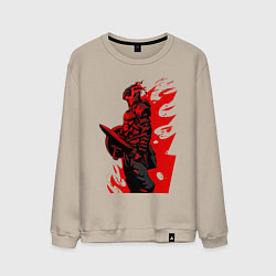 Свитшот хлопковый мужской Убийца гоблинов, цвет: миндальный