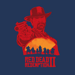 Свитшот хлопковый мужской Red Dead Redemption 2, цвет: тёмно-синий — фото 2