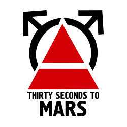 Свитшот хлопковый мужской Thirty Seconds To Mars, цвет: белый — фото 2