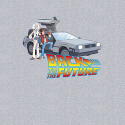 Свитшот хлопковый мужской Back to the future, цвет: меланж — фото 2