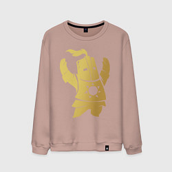 Свитшот хлопковый мужской Praise the Sun!, цвет: пыльно-розовый