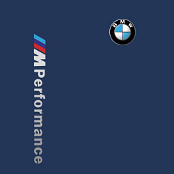 Свитшот хлопковый мужской BMW M PERFORMANCE БМВ, цвет: тёмно-синий — фото 2