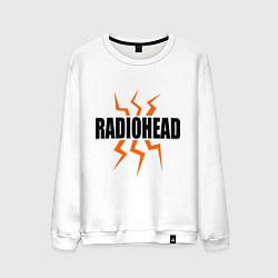 Свитшот хлопковый мужской Radiohead, цвет: белый