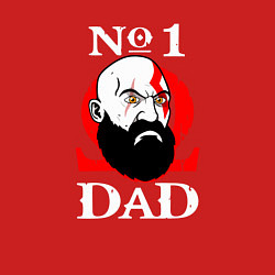 Свитшот хлопковый мужской Dad Kratos, цвет: красный — фото 2