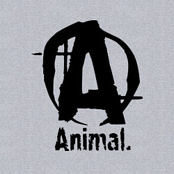 Свитшот хлопковый мужской Animal Logo, цвет: меланж — фото 2