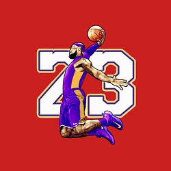 Свитшот хлопковый мужской Леброн Джеймс, цвет: красный — фото 2