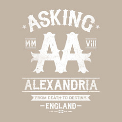 Свитшот хлопковый мужской Asking Alexandria: England, цвет: миндальный — фото 2