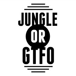 Свитшот хлопковый мужской Jungle or GTFO, цвет: белый — фото 2