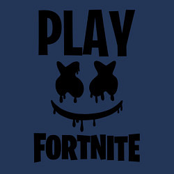 Свитшот хлопковый мужской Marshmello: Play Fortnite, цвет: тёмно-синий — фото 2