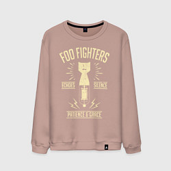 Свитшот хлопковый мужской Foo Fighters: Patience & Grace, цвет: пыльно-розовый