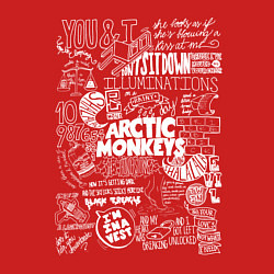 Свитшот хлопковый мужской Arctic Monkeys: I'm in a Vest, цвет: красный — фото 2