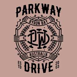 Свитшот хлопковый мужской Parkway Drive: Australia, цвет: пыльно-розовый — фото 2