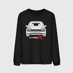Свитшот хлопковый мужской Honda Civic: Type R, цвет: черный