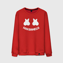 Свитшот хлопковый мужской Marshmello, цвет: красный