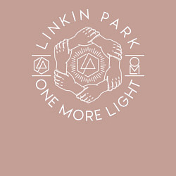 Свитшот хлопковый мужской Linkin Park: One More Light, цвет: пыльно-розовый — фото 2