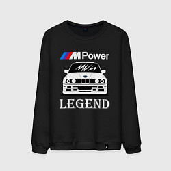 Свитшот хлопковый мужской BMW M Power: Legend, цвет: черный