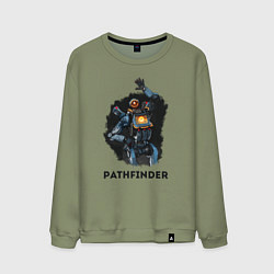 Свитшот хлопковый мужской Apex Legends: Pathfinder, цвет: авокадо