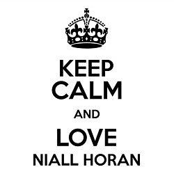 Свитшот хлопковый мужской Keep Calm & Love Niall Horan, цвет: белый — фото 2