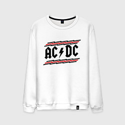 Свитшот хлопковый мужской AC/DC Voltage, цвет: белый