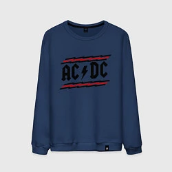 Свитшот хлопковый мужской AC/DC Voltage, цвет: тёмно-синий