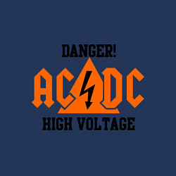 Свитшот хлопковый мужской AC/DC: High Voltage, цвет: тёмно-синий — фото 2